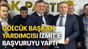 Gölcük başkan yardımcısı İzmit’e başvuruyu yaptı